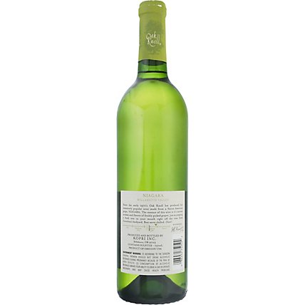 Oak Knoll Niagara White Wine - 750 Ml - Image 4