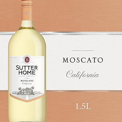 Sutter Home Moscato White Wine Bottle - 1.5 Liter - Image 1