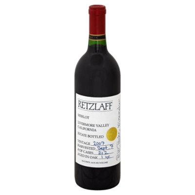 Retzlaff Estate Bottled Merlot Wine - 750 Ml