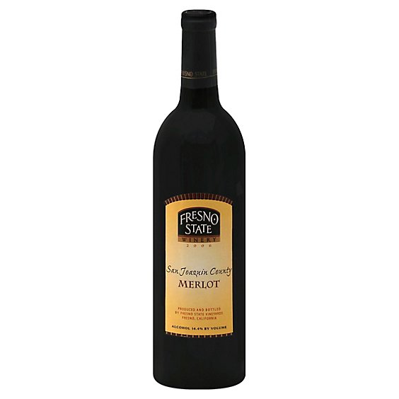 Fresno State Merlot Wine - 750 Ml