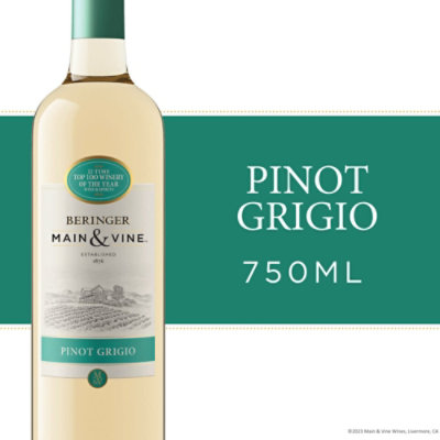 Beringer Main & Vine Pinot Grigio White Wine - 750 Ml - Image 3