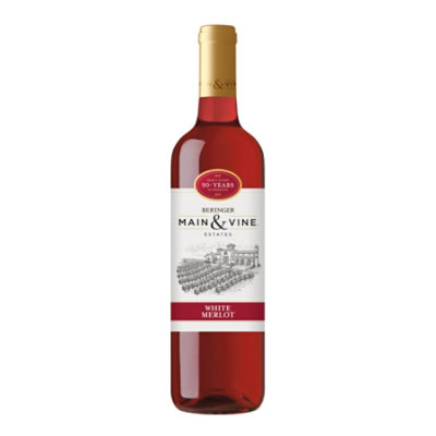 Beringer Main & Vine White Merlot Pink Wine - 750 Ml - Image 1