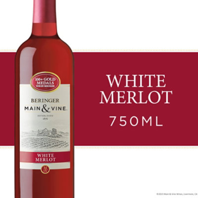 Beringer Main & Vine White Merlot Pink Wine - 750 Ml - Image 3