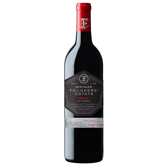 Beringer Founders Estate Merlot Red Wine - 750 Ml