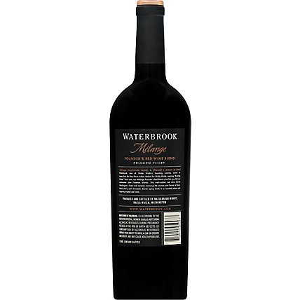 Waterbrook Melange Red Wine - 750 Ml - Image 4
