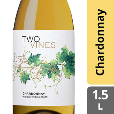 Two Vines Wine Chardonnay - 1.5 Liter - Image 1