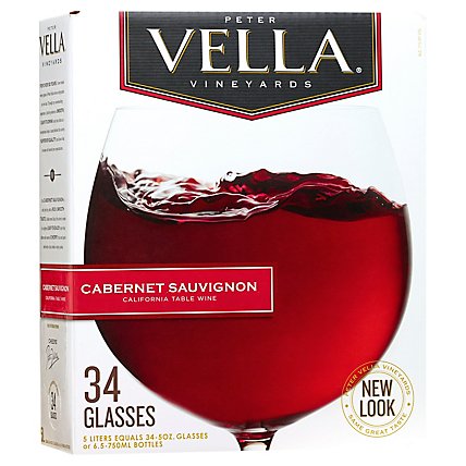 Peter Vella Cabernet Sauvignon Red Box Wine - 5 Liter - Image 2
