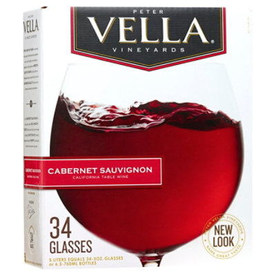 Peter Vella Cabernet Sauvignon Red Box Wine - 5 Liter