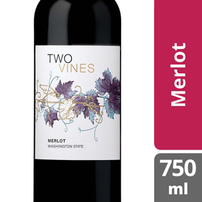 Two Vines Wine Merlot - 750 Ml - Safeway