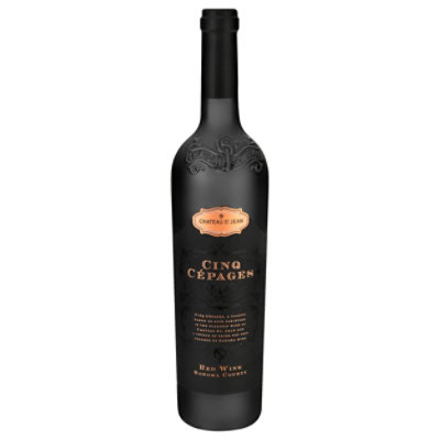 Chateau St. Jean Cinq Cepages Wine Cabernet Sauvignon Sonoma County - 750 Ml - Image 3