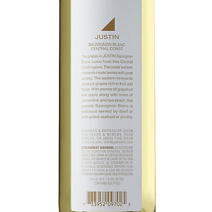 Justin Sauvignon Blanc Wine - 750 Ml - Image 4