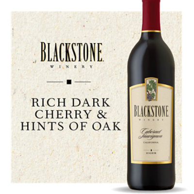 Blackstone Wine Red Cabernet Sauvignon - 750 Ml - Image 3