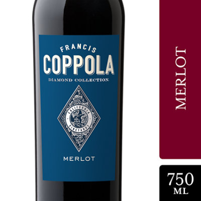 Coppola Diamond Collection Merlot Red Wine - 750 Ml - Image 1