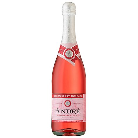 Andre Strawberry Moscato Champagne Sparkling Wine - 750 Ml