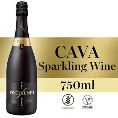 Freixenet Cordon Negro Extra Dry Cava Sparkling White Wine Bottle - 750 Ml - Image 1