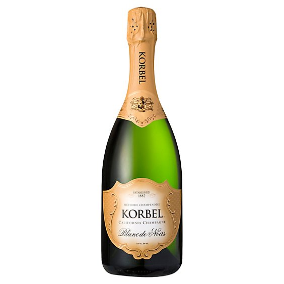 Korbel Blanc de Noirs California Champagne 24 Proof Bottle - 750 Ml