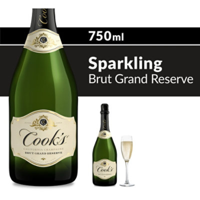 Cook's California Champagne Brut Grand Reserve White Sparkling Wine - 750 Ml - Image 1