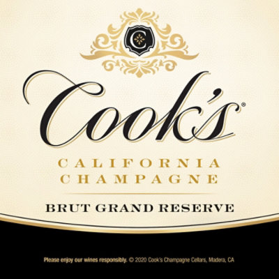 Cook's California Champagne Brut Grand Reserve White Sparkling Wine - 750 Ml - Image 5