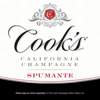 Cook's California Champagne Spumante White Sparkling Wine - 750 Ml - Image 5