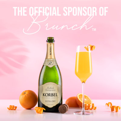 Korbel Extra Dry California Champagne 24 Proof Bottle - 750 Ml - Image 5