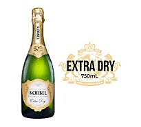 Korbel 24 Proof Extra Dry California Champagne Bottle - 750 Ml