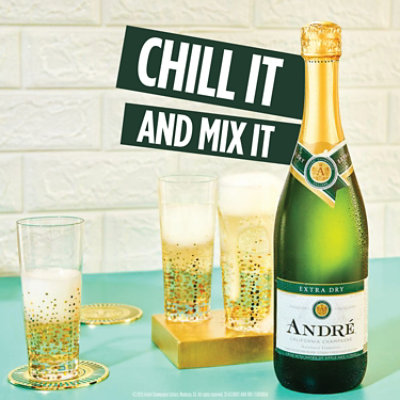 Andre Extra Dry Champagne Sparkling Wine - 750 Ml - Image 4