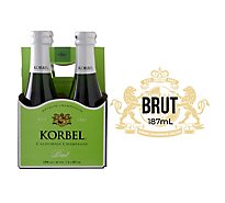 Korbel Champagne California - 4-187 Ml