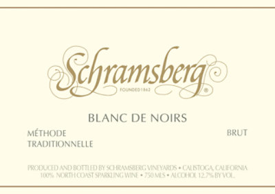 Schramsberg Sparkling Wine Blanc De Noir Brut - 750 Ml - Image 3