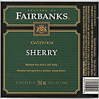 Fairbanks Sherry Dessert wine - 750 Ml - Image 4