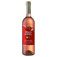 Wild Vines Strawberry White Zinfandel Red Wine - 750 Ml - Image 1