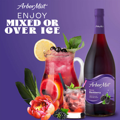 Arbor Mist Blackberry Merlot Red Wine - 750 Ml - Image 4