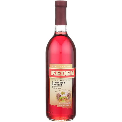 Kedem Cream Red Concord Wine - 750 Ml - Image 1