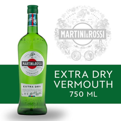 Martini & Rossi Extra Dry Vermouth Cocktail Mixer - 750 Ml