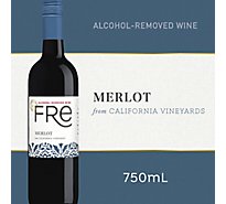 Fre Alcohol Removed Merlot Red Wine Bottle - 750 Ml
