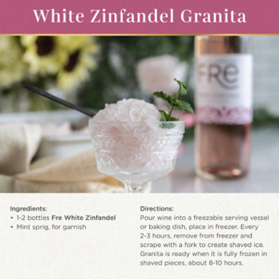 FRE White Zinfandel Alcohol Removed Wine Bottle - 750 Ml - Image 4