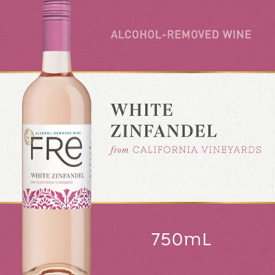 Sutter Home Fre Alcohol Removed White Zinfandel Pink Wine Bottle - 750 Ml