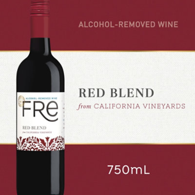 FRE Red Wine Blend Alcohol Removed Wine Bottle - 750 Ml - Image 1