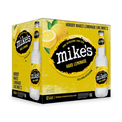 Mikes Hard Beverage Cool Hard Refreshing Lemonade Bottle - 12-11.2 Fl. Oz. - Image 1