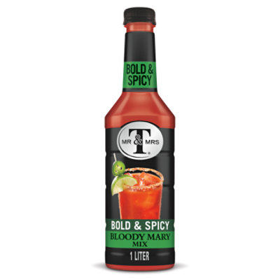 Mr & Mrs T Bold & Spicy Bloody Mary Mix Bottle - 1 Liter - Image 1