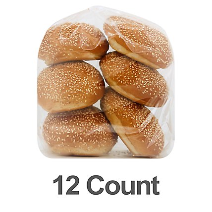 Bakery Rolls Dinner With Sesame Seeds - 12 Count - Image 1