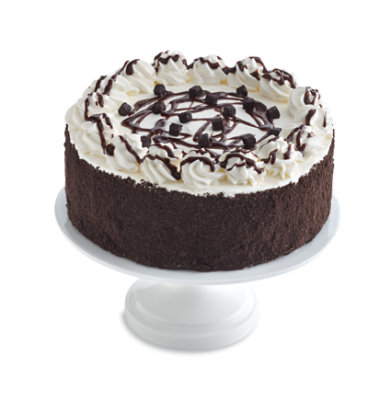 Bakery Cake 1/4 Sheet Chocolate White Iced - Each