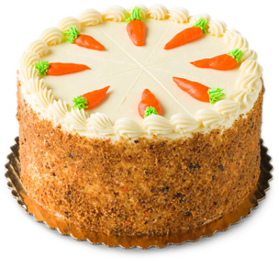 Bakery Cake 8 Inch 2 Layer Carrot - Each