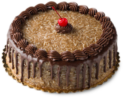 Bakery German Chocolate Cake 8 Inch 1 Layer - Each - Image 1