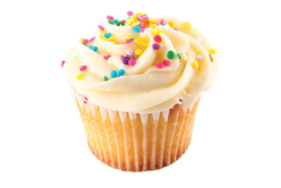 Bakery Cupcake Cake Single Serve White - Each (200 Cal)