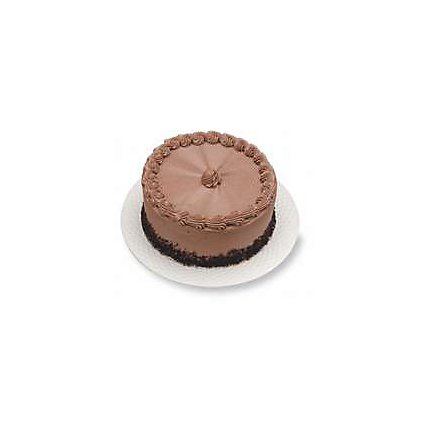 Bakery Cake 8 Inch 2 Layer Chocolate Decorated - Each - Image 1