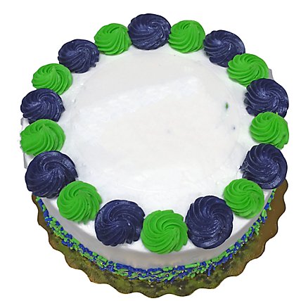 Decorated White Cake 8 Inch 2 Layer - Each - Image 1