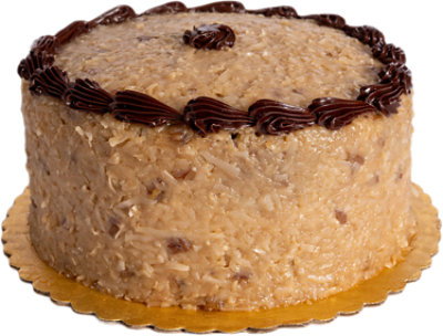 Bakery Cake 8 Inch 2 Layer German Chocolate - Each - Image 1
