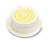 Bakery Cake White 8 Inch 2 Layer Lemon Supreme - Each