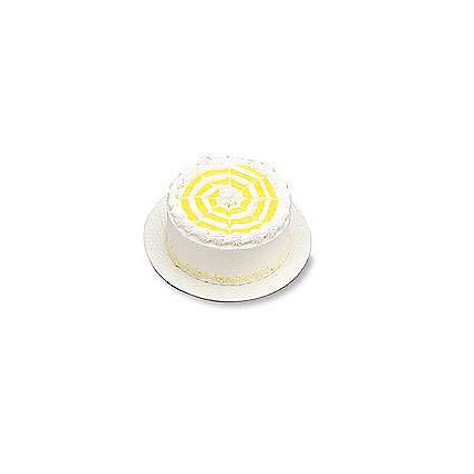 Bakery Cake White 8 Inch 2 Layer Lemon Supreme - Each - Image 1