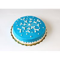 Bakery Cake White 8 Inch 1 Layer White Iced - Each